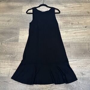 TOMMY BAHAMA Women's Resort Ruffle‎ Cabana Tennis Dress Size M Black Vacation